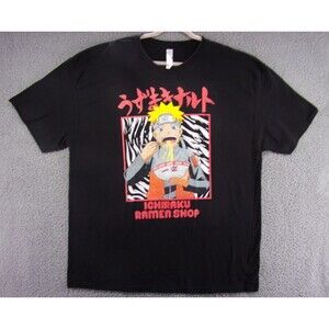 Naruto Shirt Mens 2XL XXL Shippuden Ichiraku Ramen Anime Graphic T-shirt